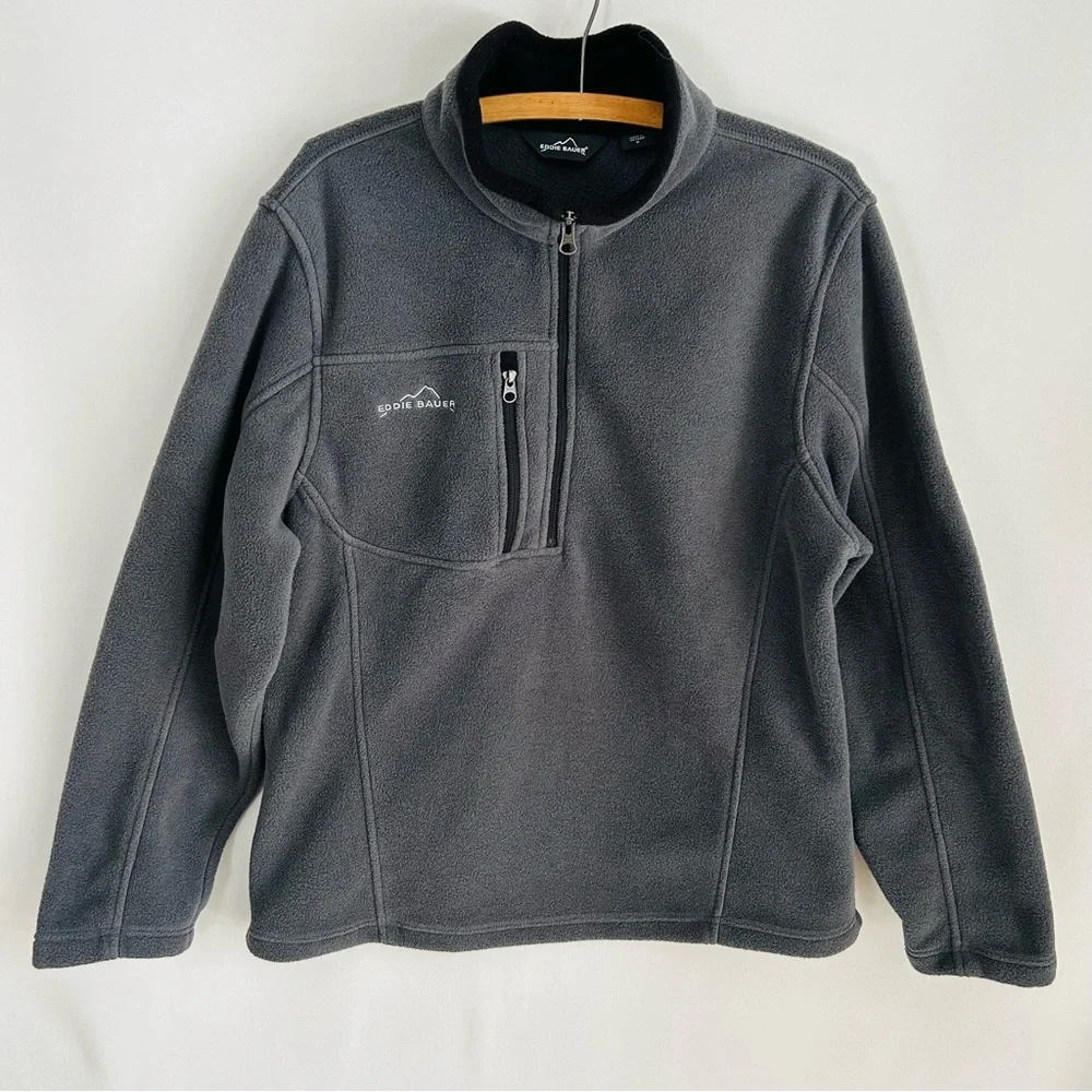 Eddie Bauer ~Men’s 1/4- Zip Fleece Pullover in Medium